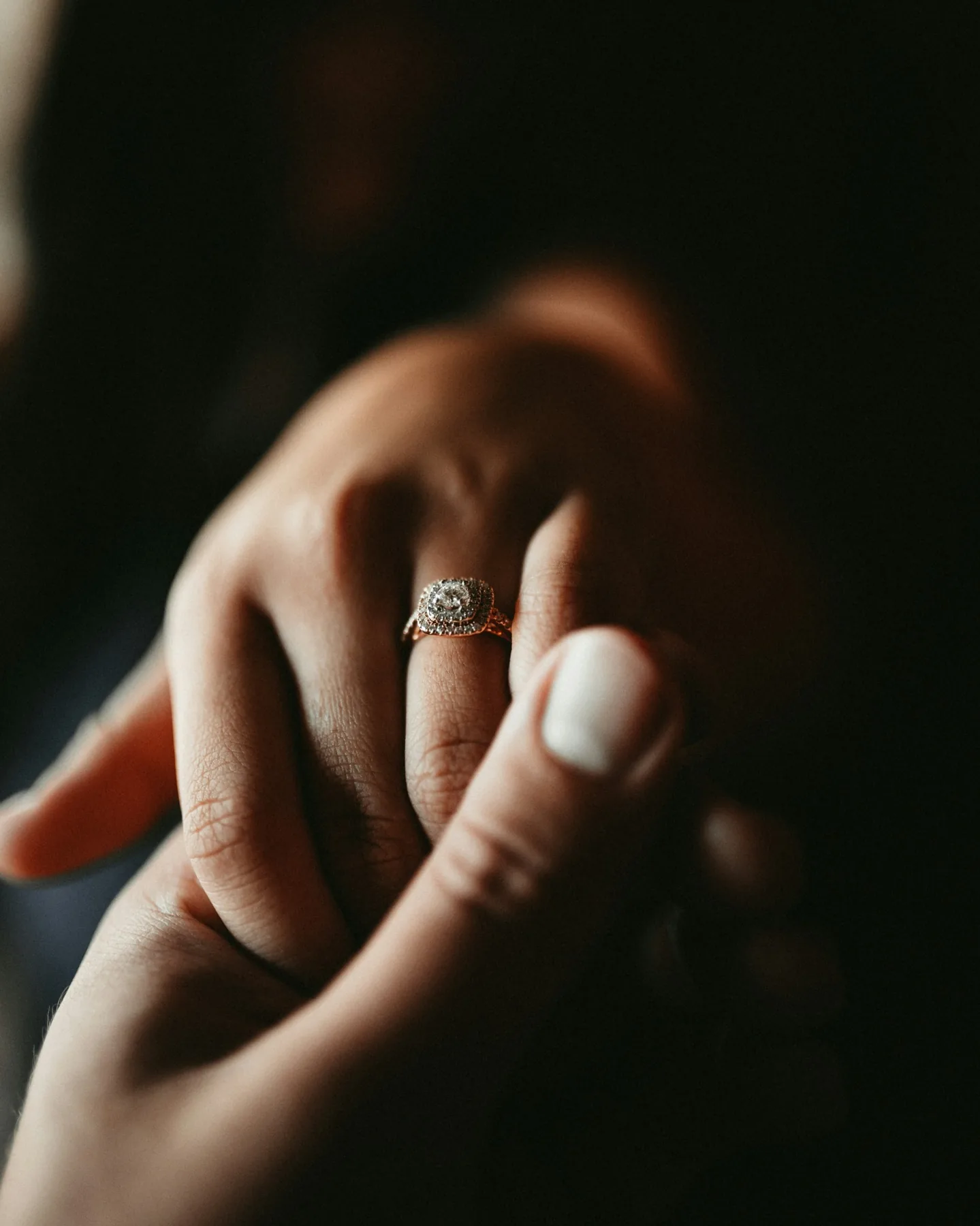 Engagement ring detail