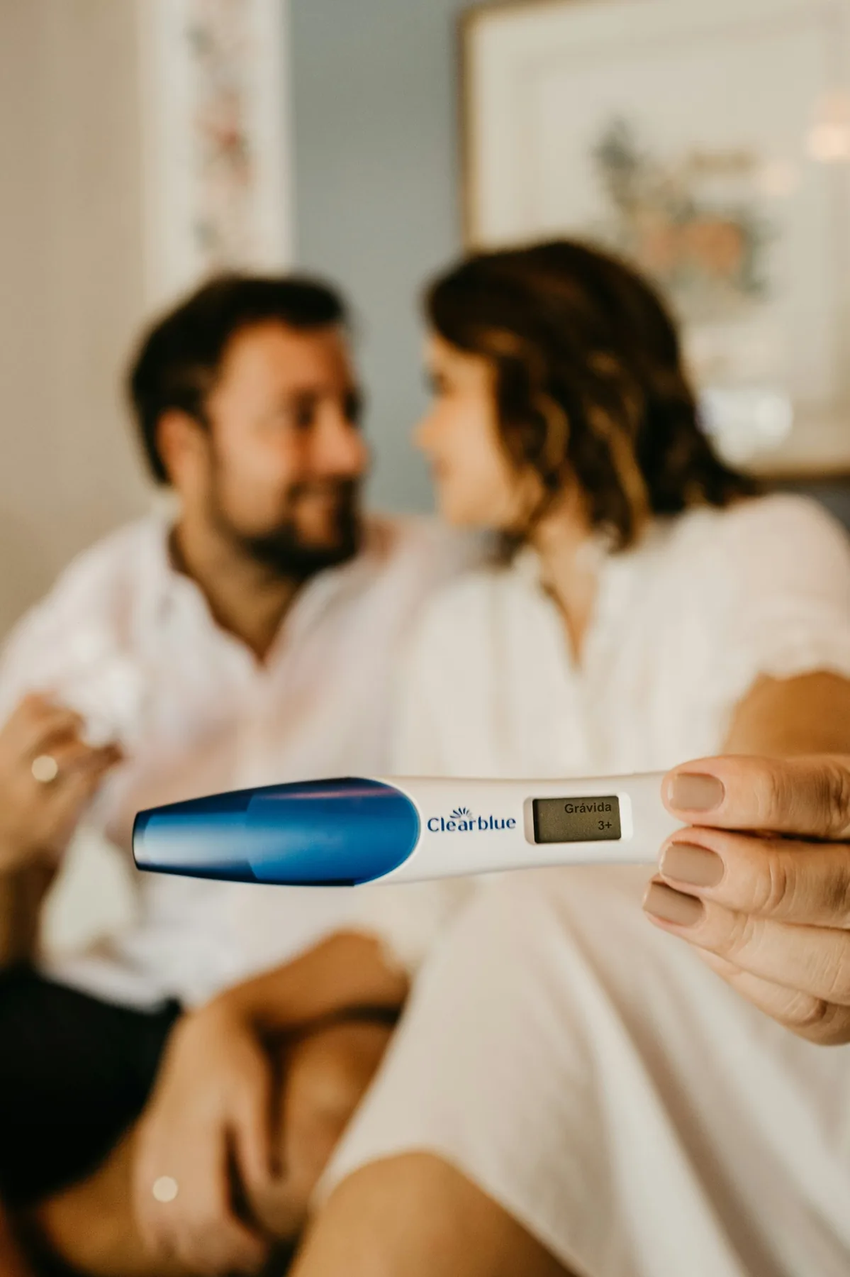 Pregnancy announcement moment